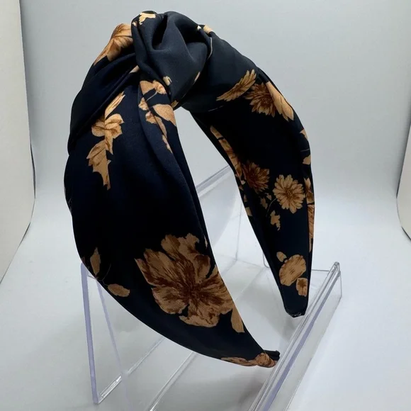 Navy And Gold high quality knotted headband - New - Picture 1 of 6